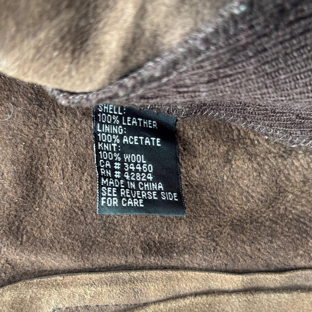 Veda Dark Brown Leather Jacket with Zipper Details - Picture 9 of 12